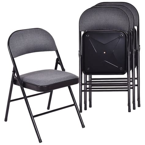 foldable metal fabric chair|metal folding chairs clearance.